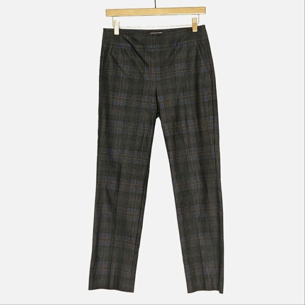 Avenue Montaigne Louis Straight Pant Match Less Plaid Women Size 4